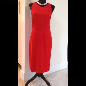 Oscar DeLaRenta  beautiful Italian made red dress